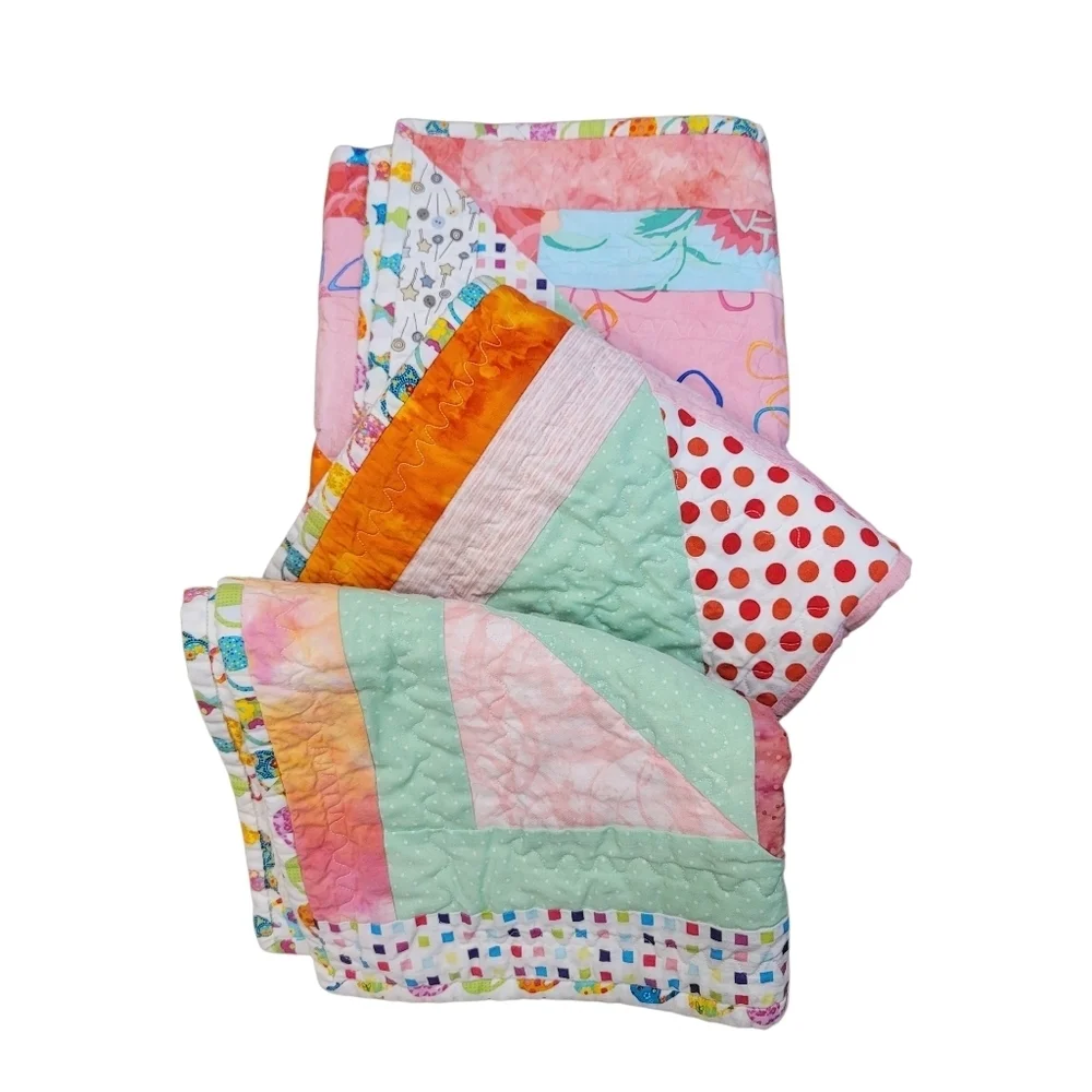 Handmade Modern Boy McFall's Quick Quilt Pattern Heirloom - 40 x 41